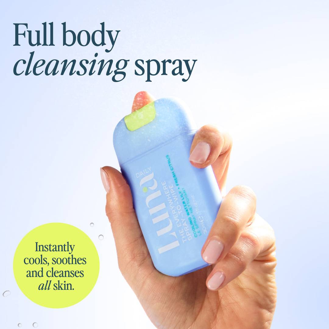 The Everywhere Spray-To-Wipe Mini - Cooling Water Lily + Fresh Citrus