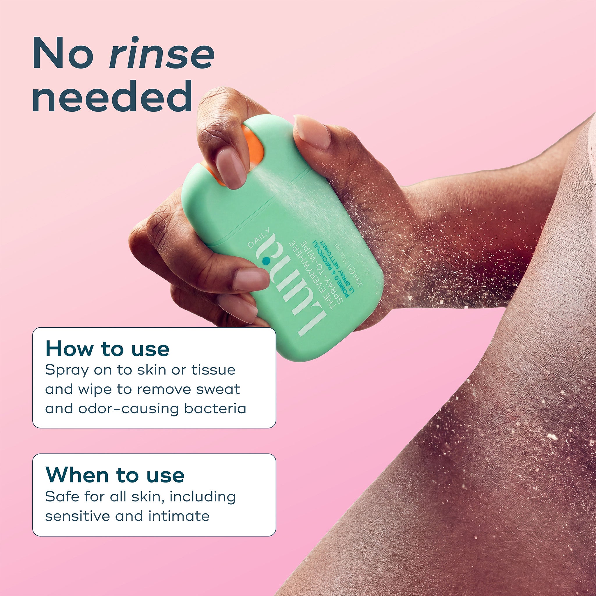 The Everywhere Spray-To-Wipe™ - pH-Balancing Body Cleansing Spray - Pomelo + Patchouli