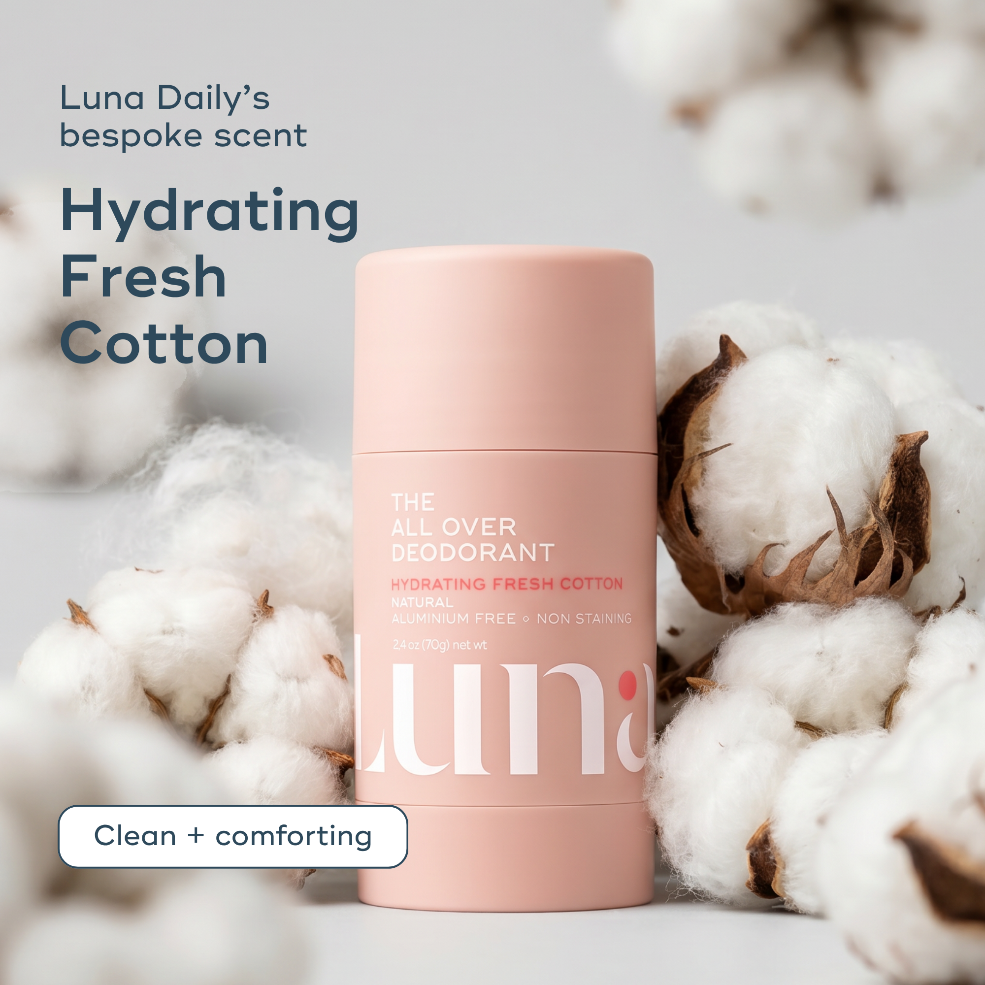 The All Over Deodorant™- Hydrating Soft Cotton