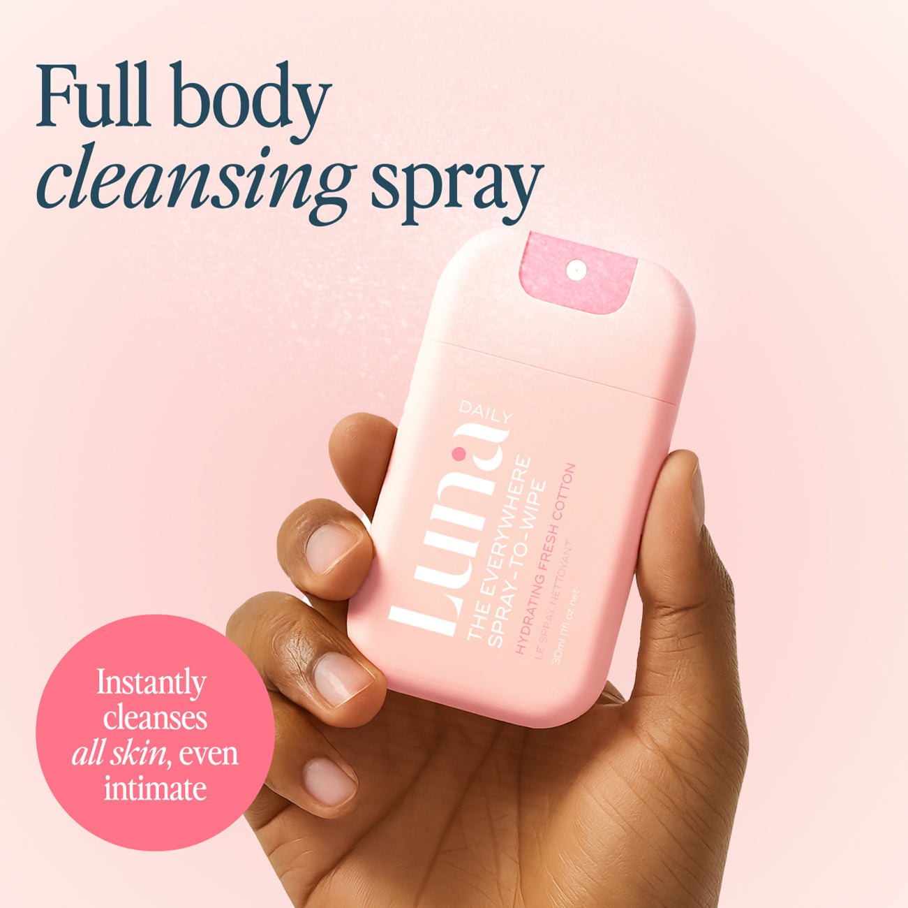 The Everywhere Spray-To-Wipe Mini -  Hydrating Soft Cotton