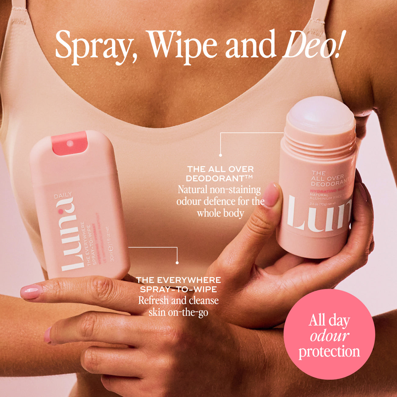 The Everywhere Spray-To-Wipe Mini -  Hydrating Soft Cotton