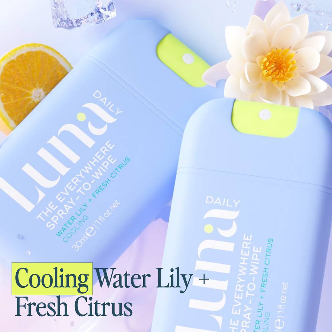 The Everywhere Spray-To-Wipe Mini - Cooling Water Lily + Fresh Citrus