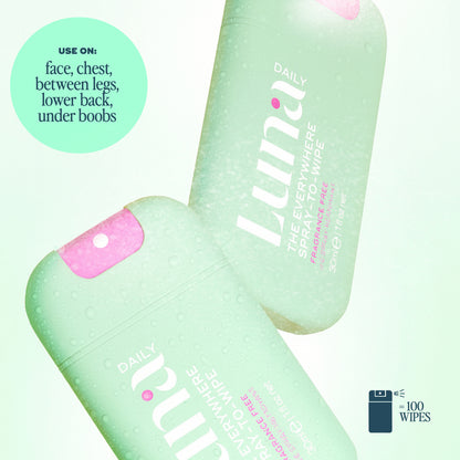 The Everywhere Spray-To-Wipe Mini - Fragrance Free
