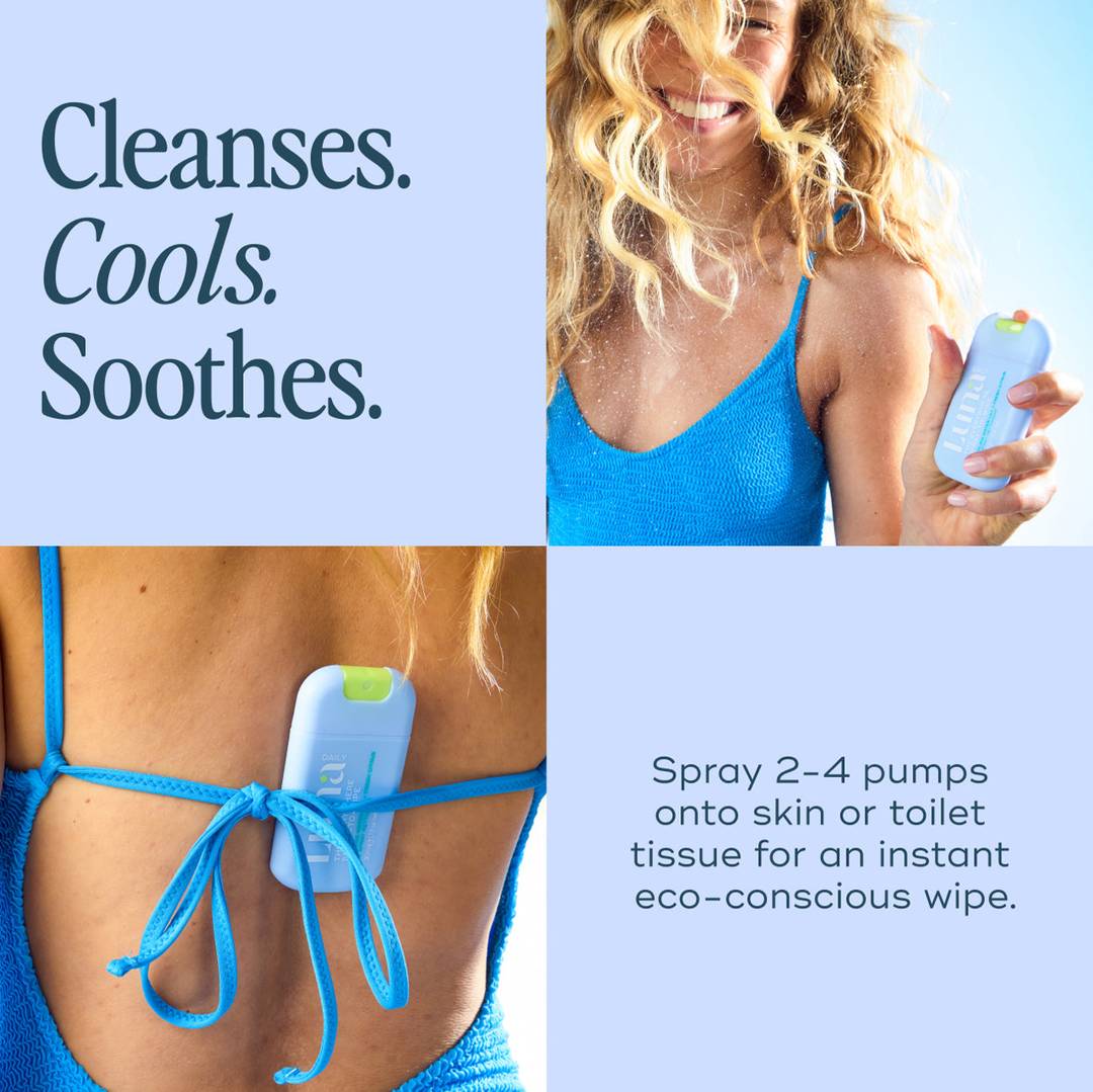 The Everywhere Spray-To-Wipe Mini - Cooling Water Lily + Fresh Citrus