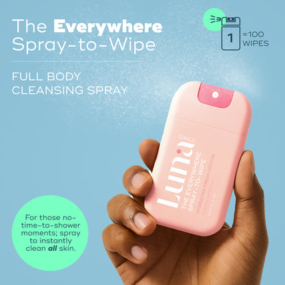 The Everywhere Spray-To-Wipe Mini -  Hydrating Soft Cotton