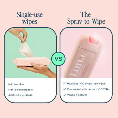 The Everywhere Spray-To-Wipe Mini -  Hydrating Soft Cotton