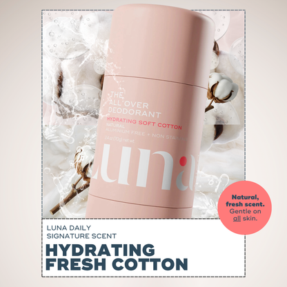 The All Over Deodorant™- Hydrating Soft Cotton