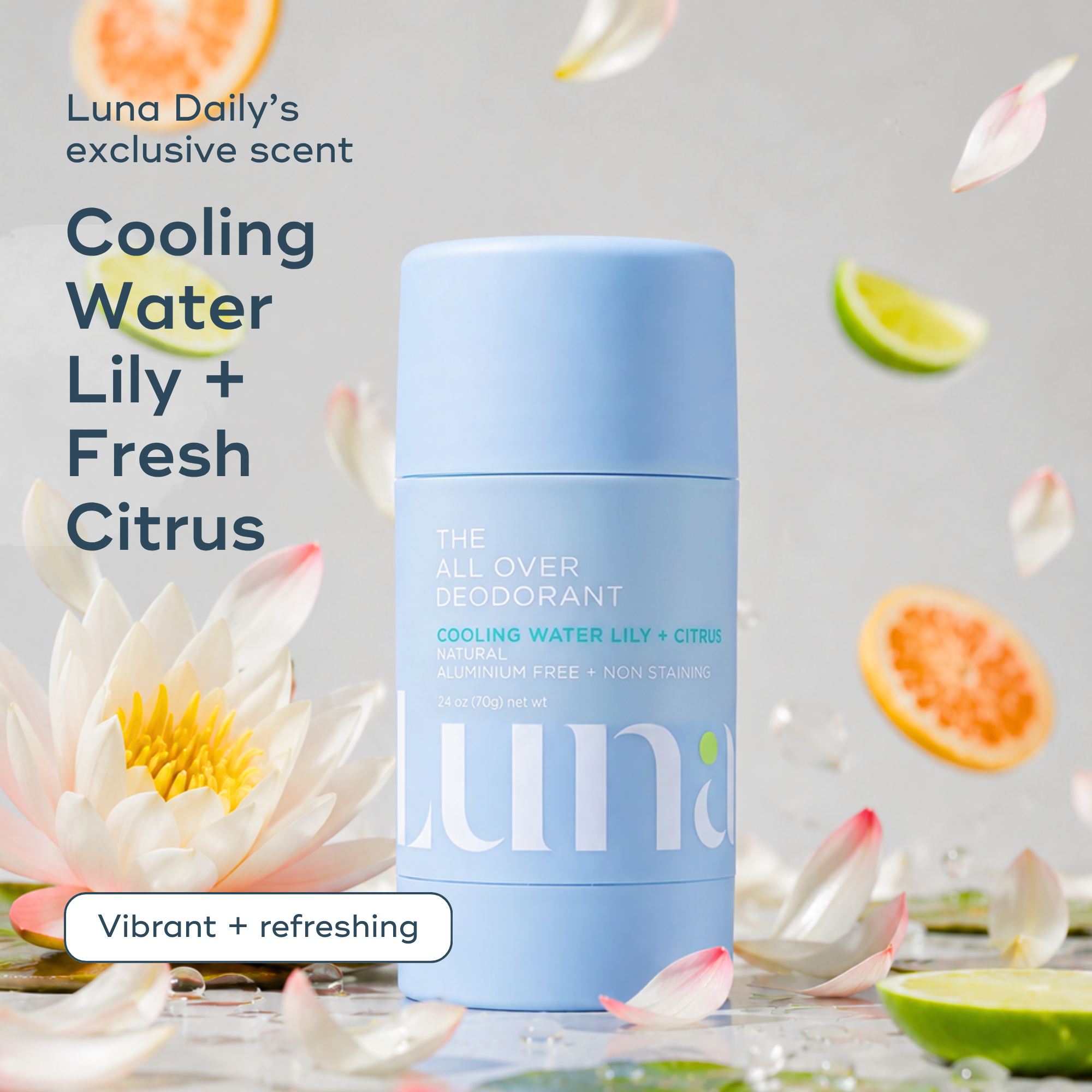 The All Over Deodorant™- Cooling Water Lily + Fresh Citrus