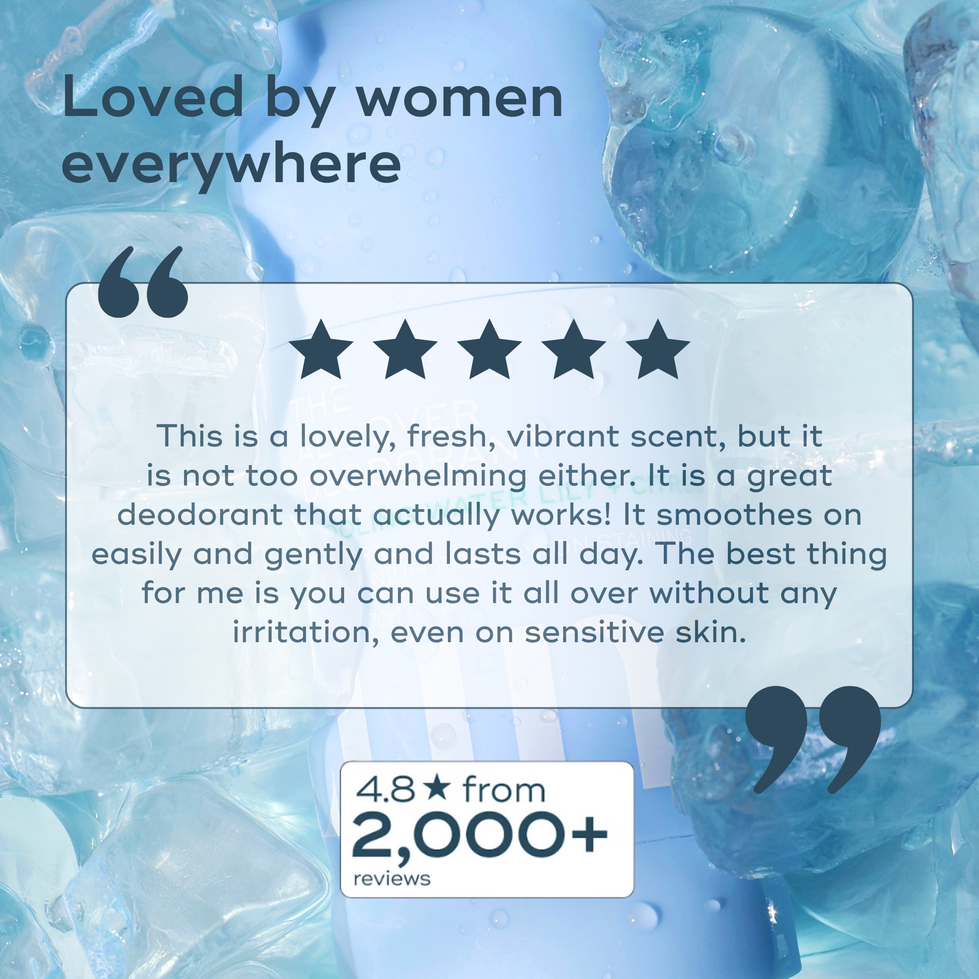 The All Over Deodorant™- Cooling Water Lily + Fresh Citrus