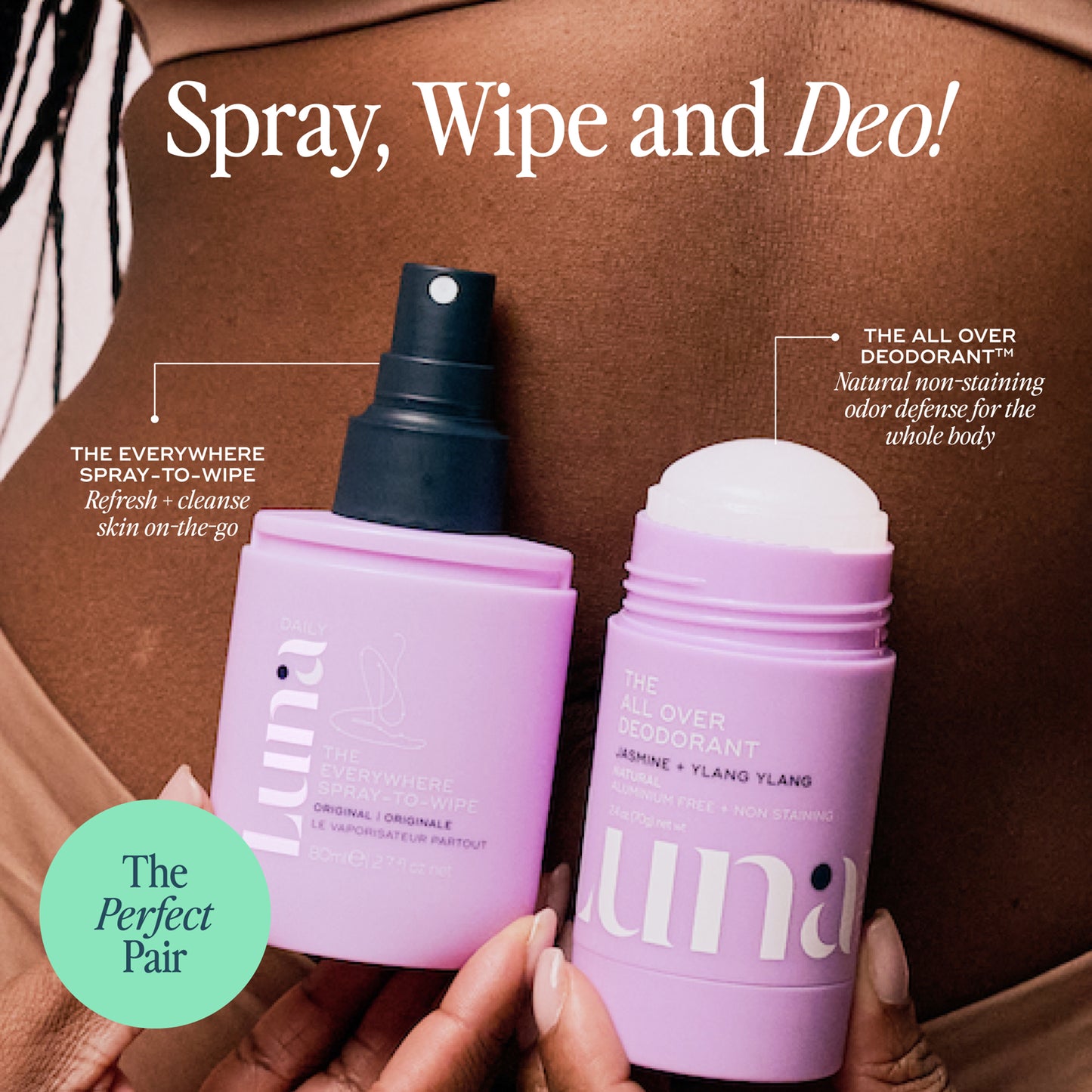 Body Odor Besties - The All Over Deodorant™ + Spray-To-Wipe