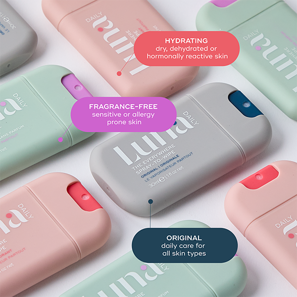 Luna Daily THE SPRAY-TO-WIPE MINI COLLECTION KIT