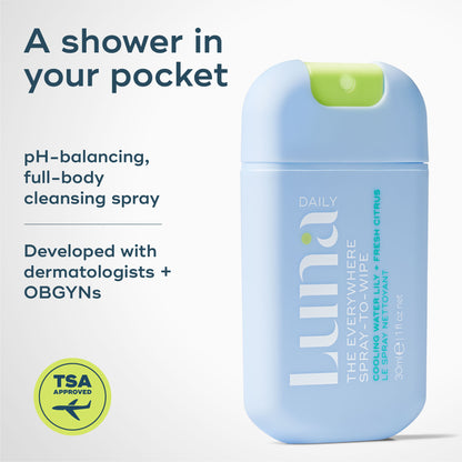 The Everywhere Spray-To-Wipe Mini - Cooling Water Lily + Fresh Citrus