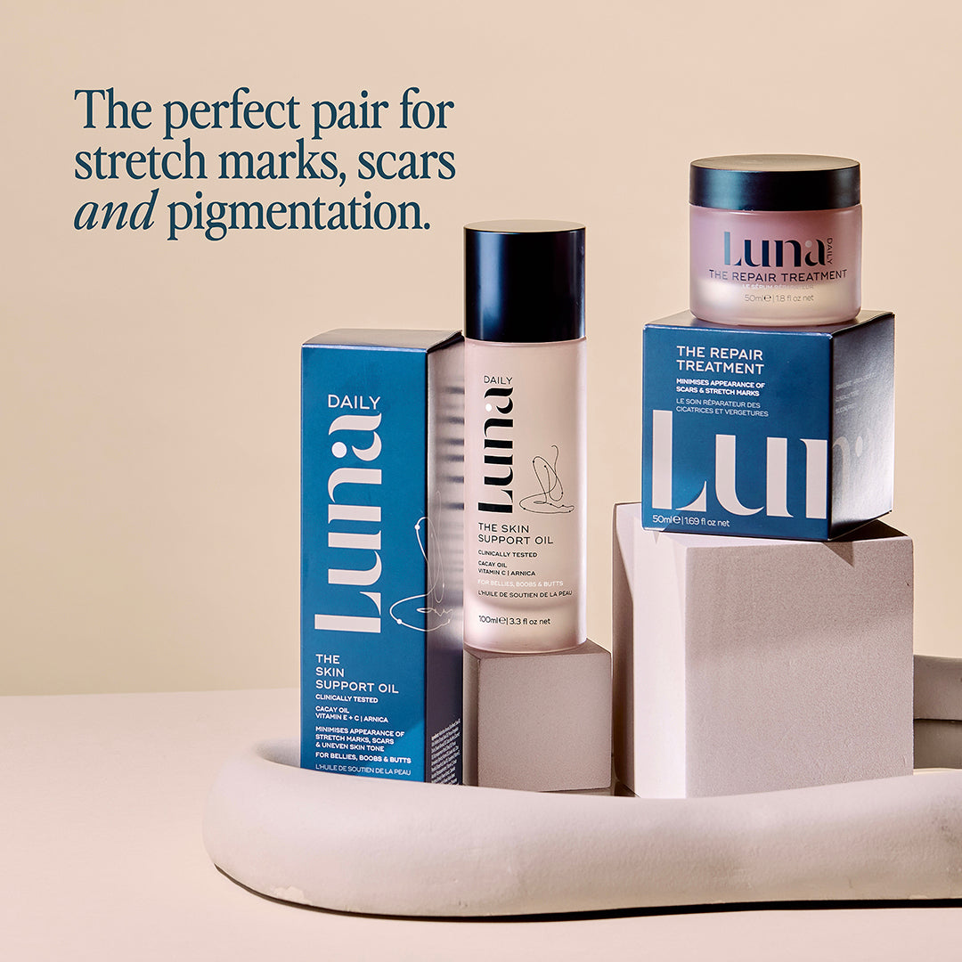 THE SKIN SUPPORT OIL - FOR STRETCH MARKS - Luna Daily - #