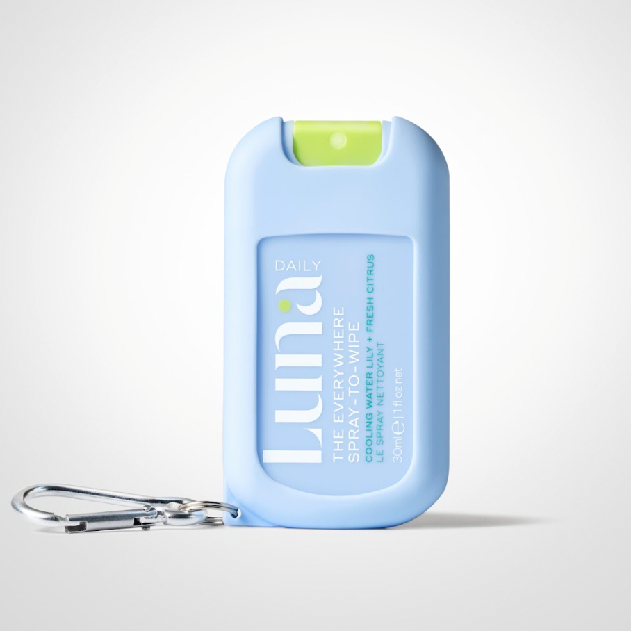 US The Everywhere Spray-To-Wipe + Lanyard - Cooling Water Lily + Fresh Citrus