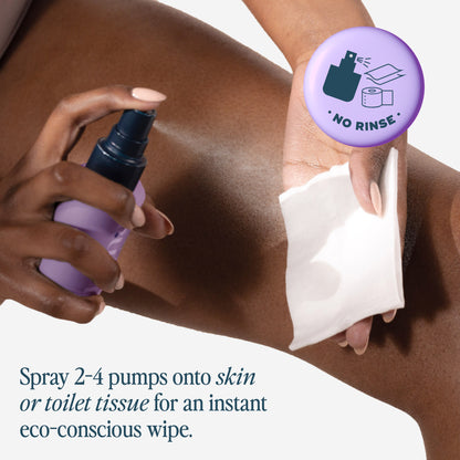 The Everywhere Spray-To-Wipe - pH-balancing Body Cleansing Spray With Prebiotics + Vitamins C & E