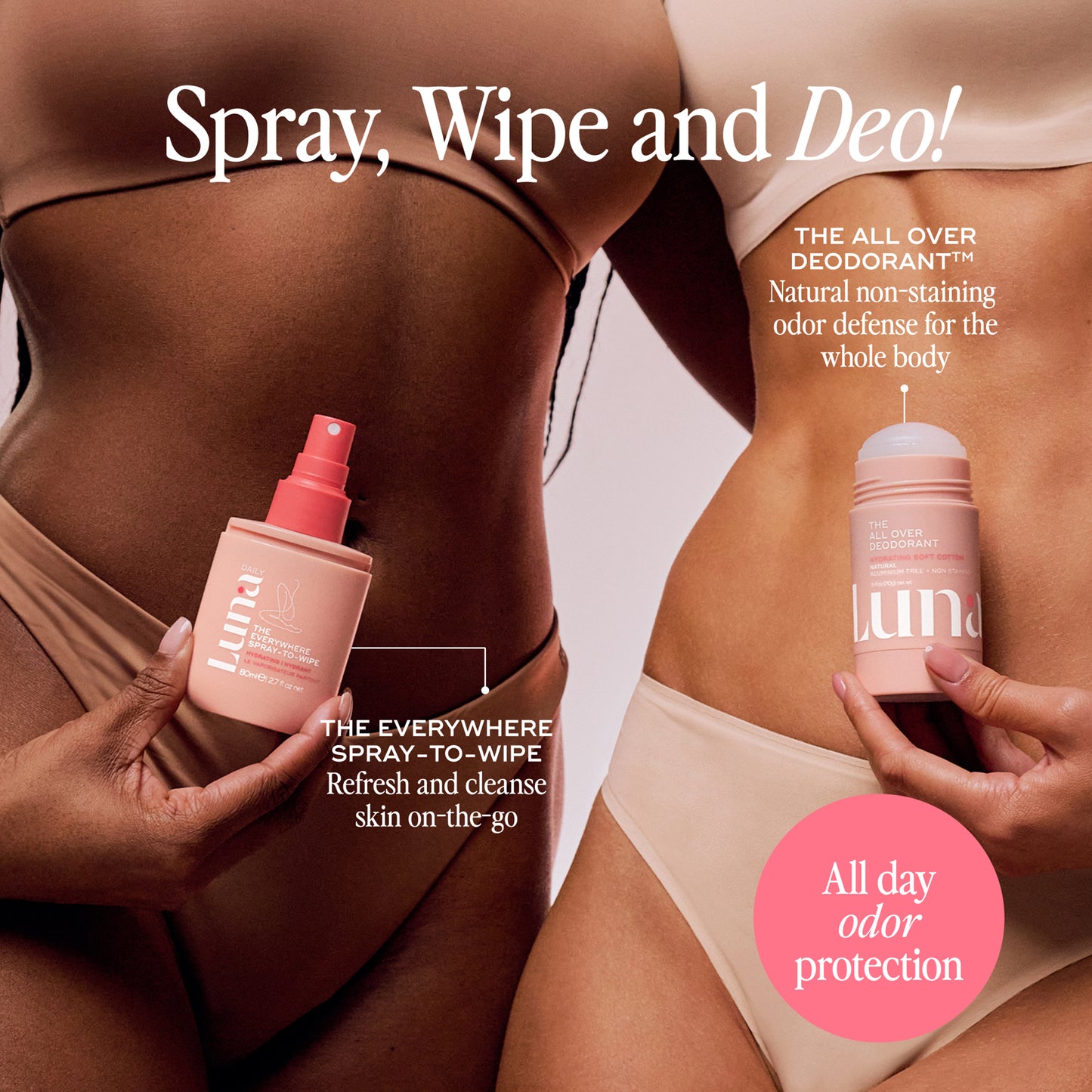 The Everywhere Spray-To-Wipe - Hydrating Soft Cotton