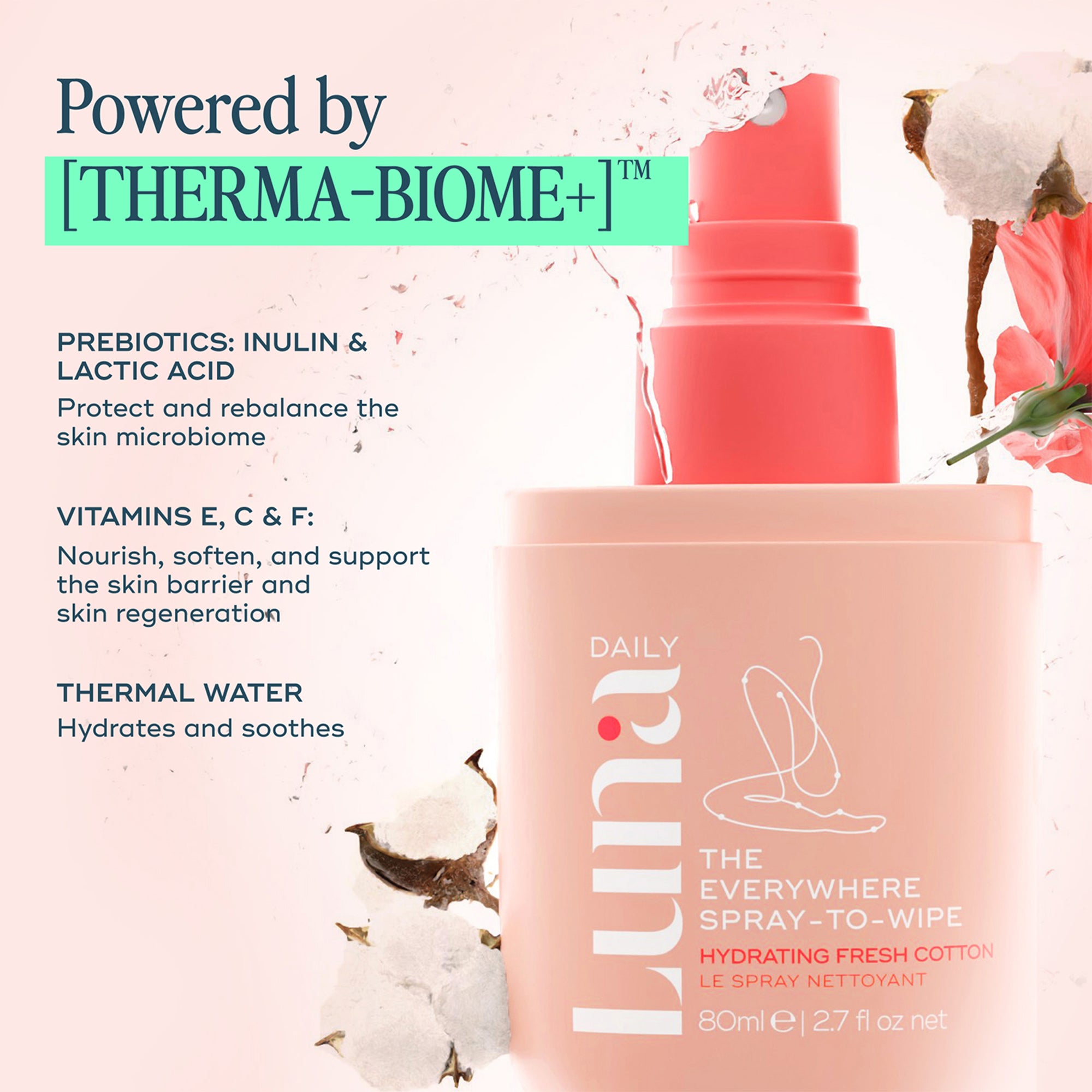 The Everywhere Spray-To-Wipe - Hydrating Soft Cotton