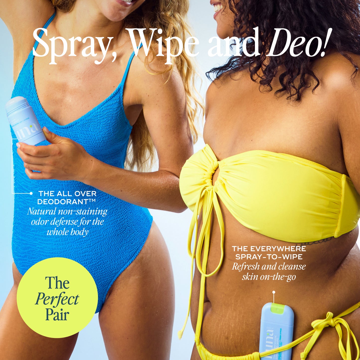 The Everywhere Spray-To-Wipe Mini - Cooling Water Lily + Fresh Citrus